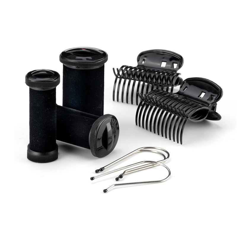 BaByliss Thermo Ceramic Rollers aufheizbare Lockenwickler mit Keramik-Beschichtung und Ionen-Technologie für Seidige langanhaltende Locken RS035E Schwarz