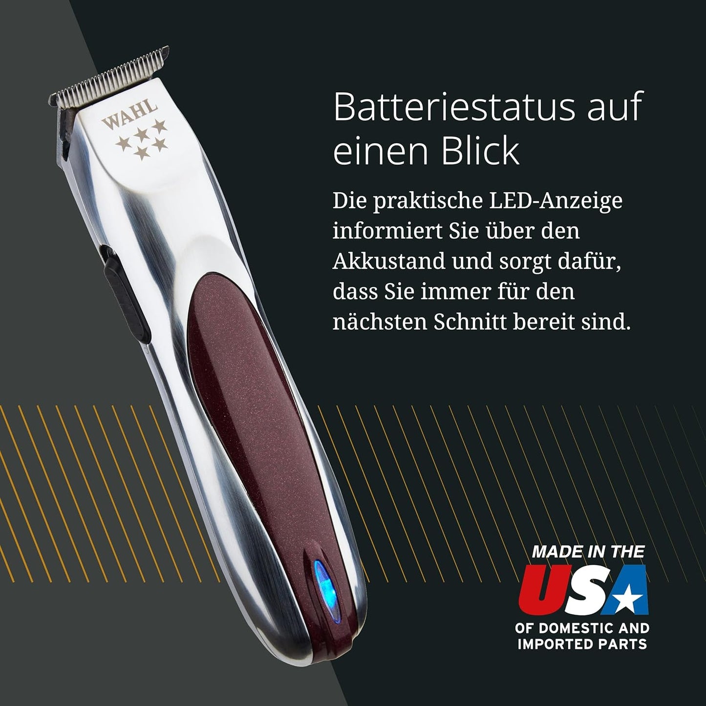 Wahl A-LIGN Netz-/Kabelloser Haartrimmer - Für die engsten Bereiche von Gesicht, Bart und Haaransatz