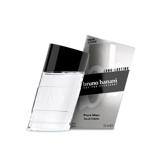 bruno banani Pure Man – Eau de Toilette Natural Spray – Holzig-blumiges Herren Parfüm – 1er Pack (1 x 50ml)