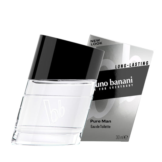 bruno banani Pure Man – Eau de Toilette Natural Spray – Holzig-blumiges Herren Parfüm – 1er Pack (1 x 30ml)