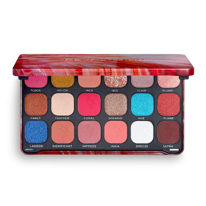 Makeup Revolution Lidschatten Palette, Flamboyance Flamingo 18 Farbtöne