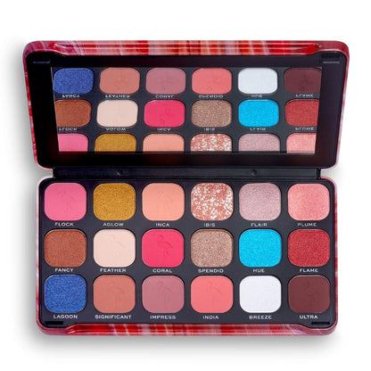 Makeup Revolution Lidschatten Palette, Flamboyance Flamingo 18 Farbtöne