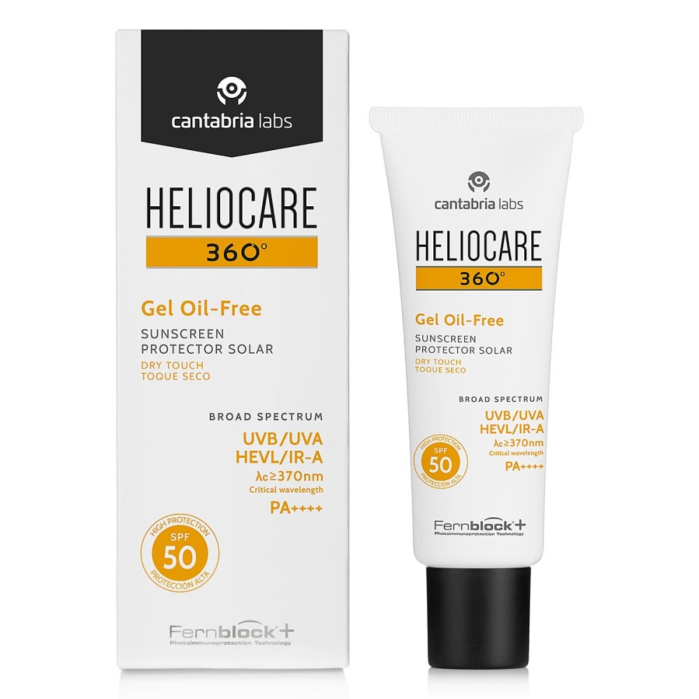 Heliocare Cantabria Labs 360° ölfreies Gel-Sonnenschutzmittel SPF 50