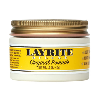 Layrite Original Pommade 42g | Mittlerer Stopp | Wasserlöslich | Mittlerer Glanz