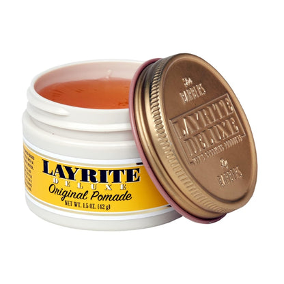 Layrite Original Pommade 42g | Mittlerer Stopp | Wasserlöslich | Mittlerer Glanz