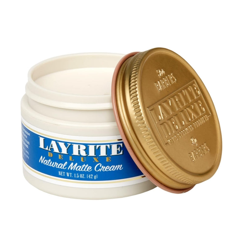Layrite Natürliche Mattcreme 42g | Mittlerer Halt | Wasserlöslich | Mattes Finish