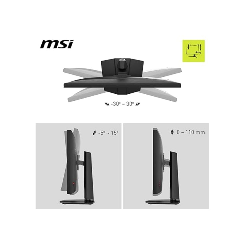 MSI, MAG 322URDF E16, 32-Zoll, 4K UHD, 3840x2160, Gaming-Monitor, Rapid IPS, 0,5ms, DisplayHDR 400, Eye Care, AI Vision, Dual-Mode, HDMI 2.1, DP 1.4a, Neigung/Höhe einstellbar, Schwarz