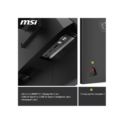 MSI, MAG 322URDF E16, 32-Zoll, 4K UHD, 3840x2160, Gaming-Monitor, Rapid IPS, 0,5ms, DisplayHDR 400, Eye Care, AI Vision, Dual-Mode, HDMI 2.1, DP 1.4a, Neigung/Höhe einstellbar, Schwarz