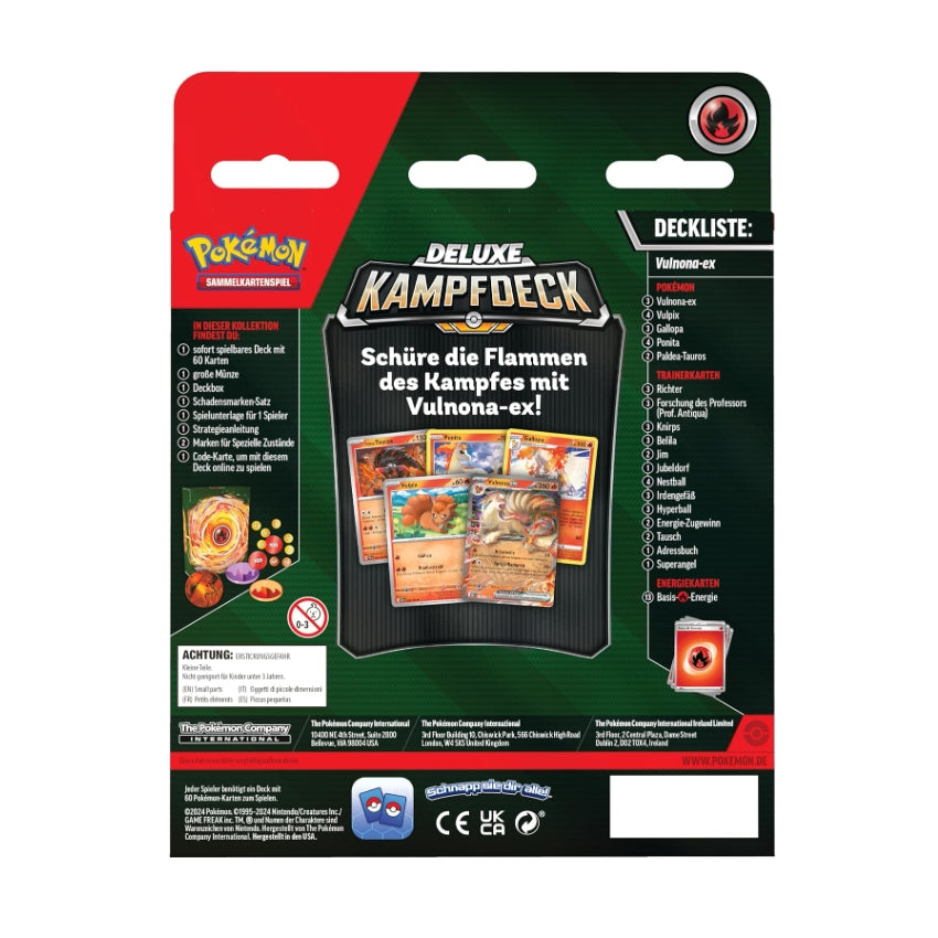 Pokémon-Sammelkartenspiel: Deluxe-Kampfdeck Vulnona-ex (sofort spielbares Deck mit 60 Karten & Zubehör)
